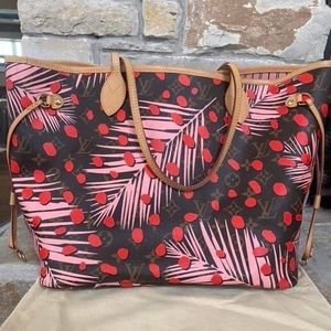 Authentic Louis Vuitton jungle dots neverfull MM
